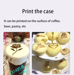 EVEBOT EB-pro Selfie Edible Ink Printing Machine Face Machine Photo Foam Latte Digital Cappuccino Coffee Printer food printer
