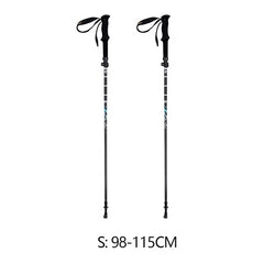 Custom 5-Section Telescopic Folding Aviation Carbon Fiber Trekking Poles Hiking Camping Sticks Trekking Poles