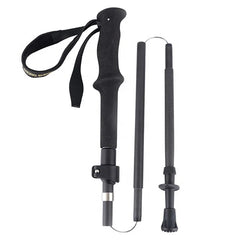 Custom 5-Section Telescopic Folding Aviation Carbon Fiber Trekking Poles Hiking Camping Sticks Trekking Poles
