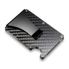 Carbon fiber wallet card holder card sleeve striped pattern carbon fiber card holder