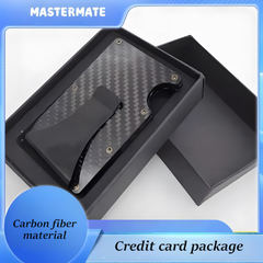 Carbon fiber wallet card holder card sleeve striped pattern carbon fiber card holder