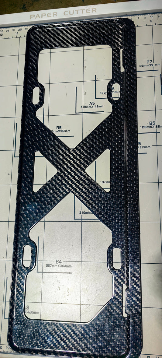 Elevate Your Vehicle's Style with a Carbon Fiber License Plate Frame